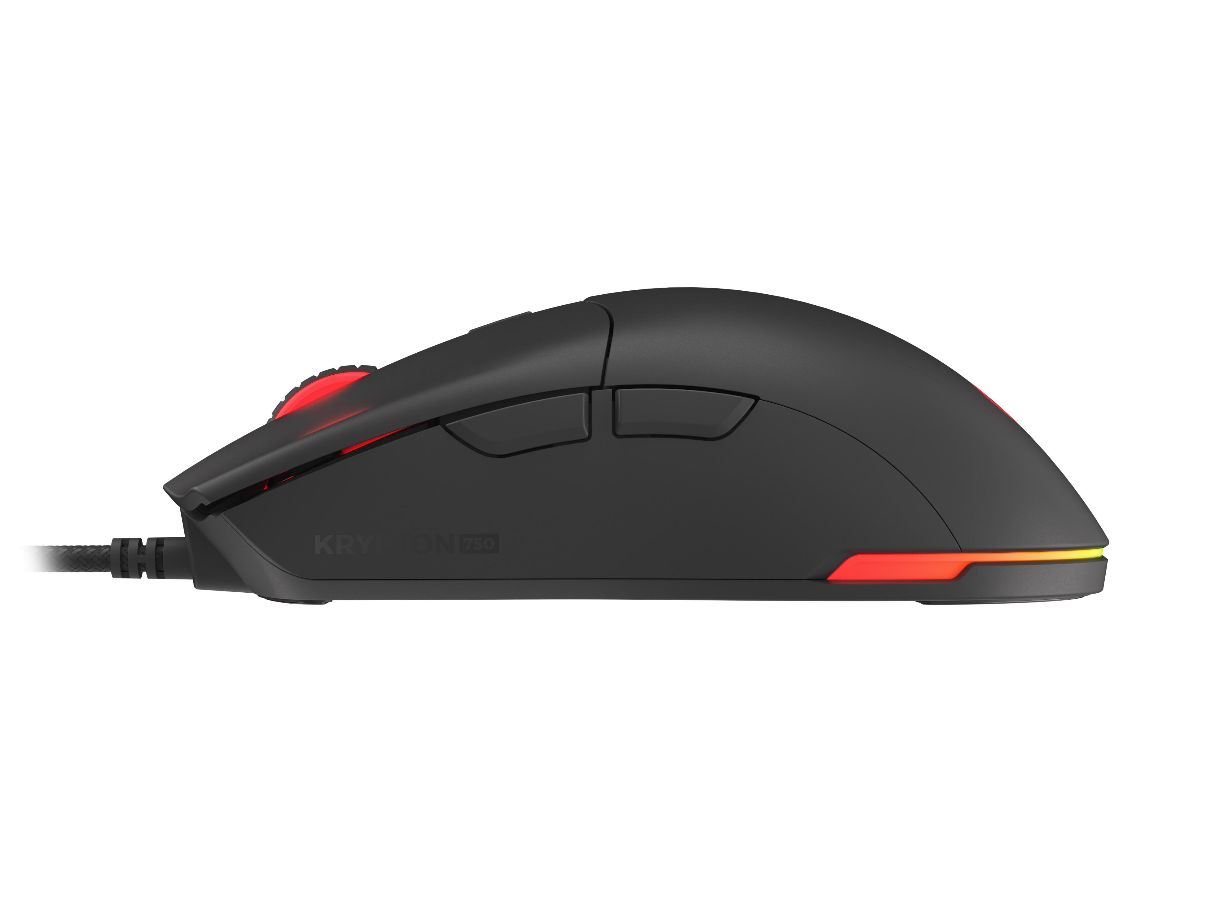Genesis | Ultralight Pelė žaidimams | Krypton 750 | Pelė žaidimams | su laidu | Optinė | USB 2.0 | Baltas | Yes