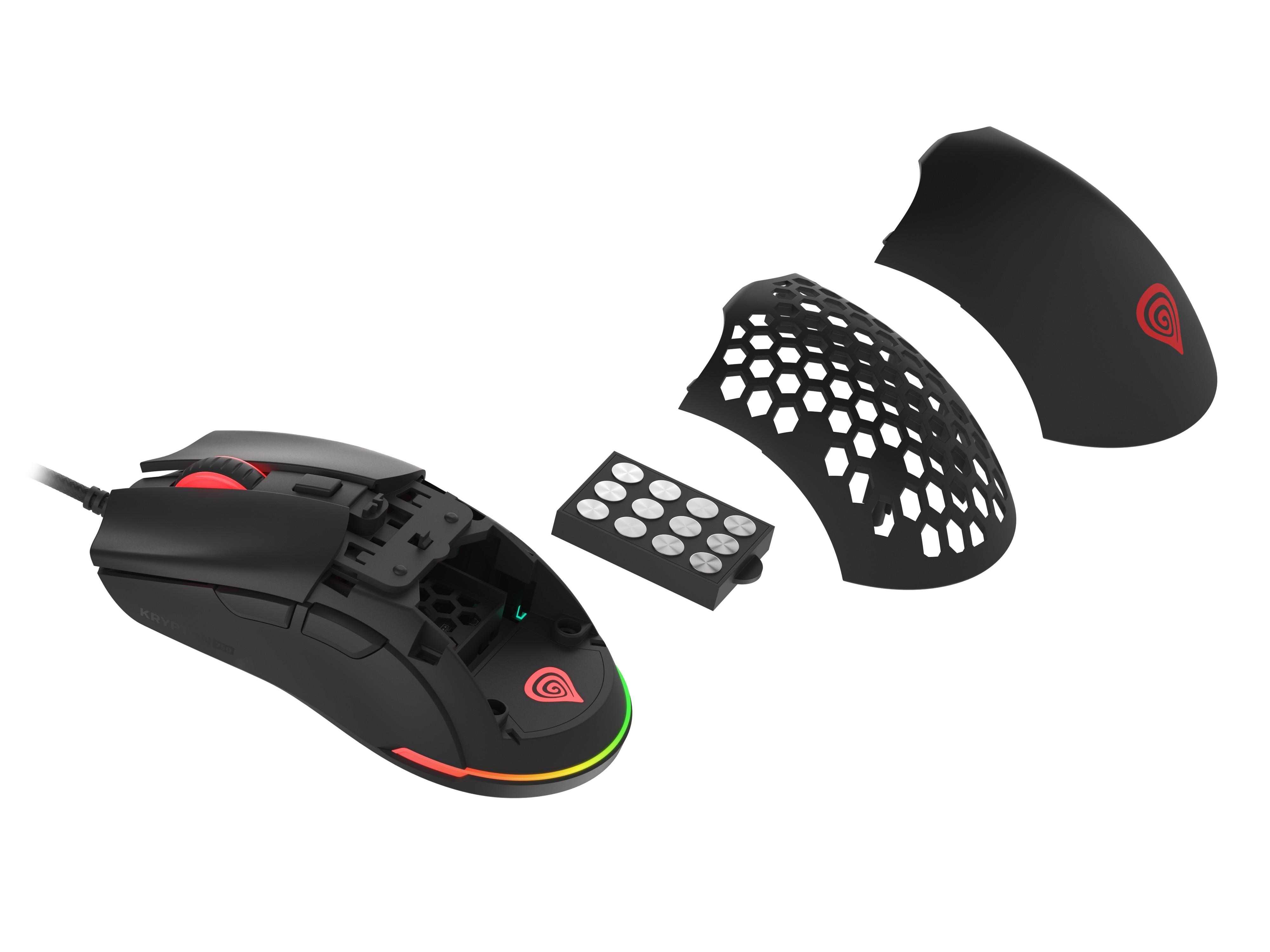 Genesis | Ultralight Pelė žaidimams | Krypton 750 | Pelė žaidimams | su laidu | Optinė | USB 2.0 | Baltas | Yes