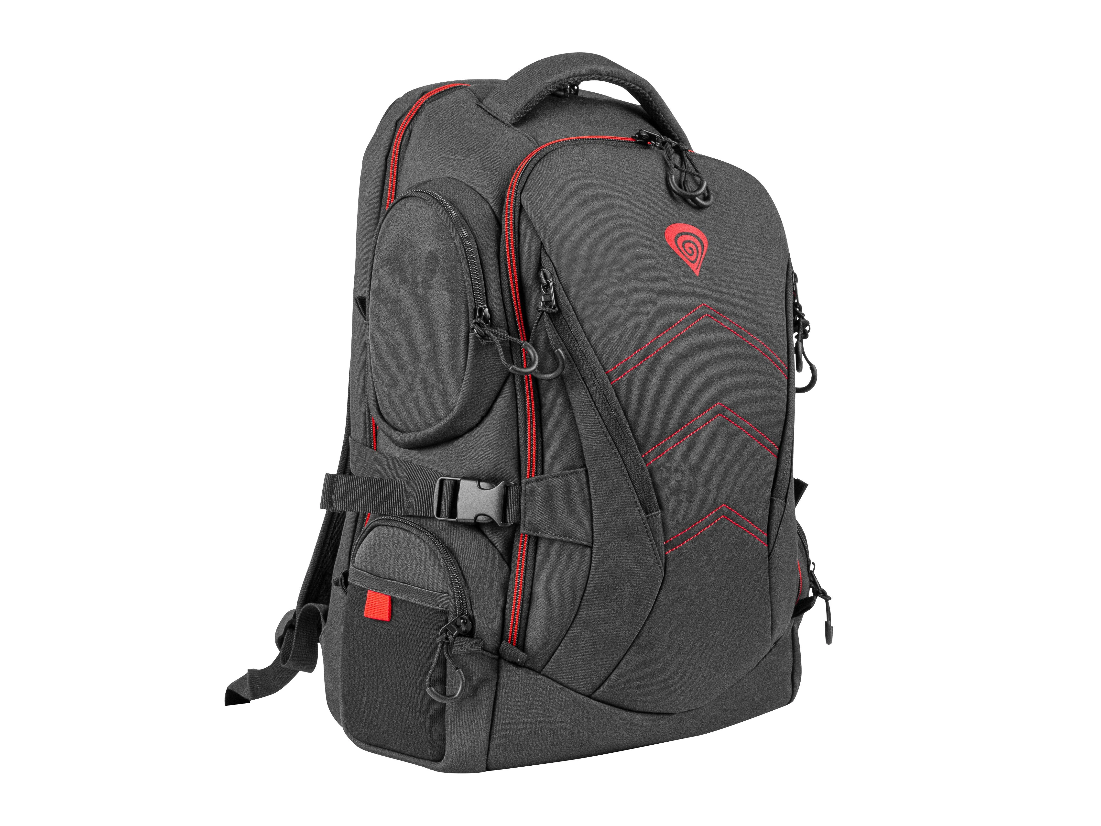NATEC Genesis nešiojamojo kompiuterio kuprinė Pallad 550 juodas 15,6"/17,3"
