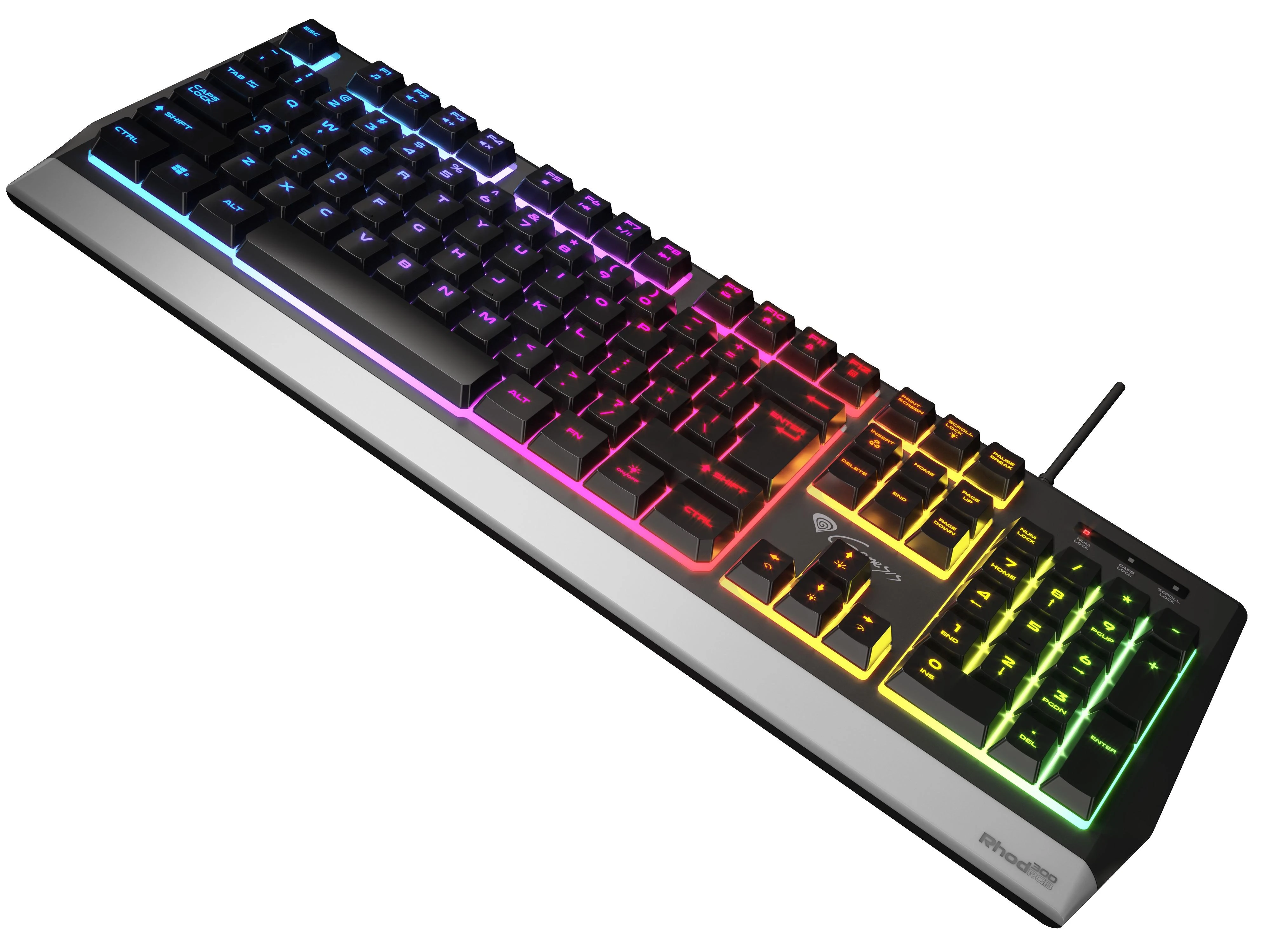 Genesis | Rhod 300 RGB | Klaviatūra žaidimams | su laidu | RGB LED pašvietimas | US