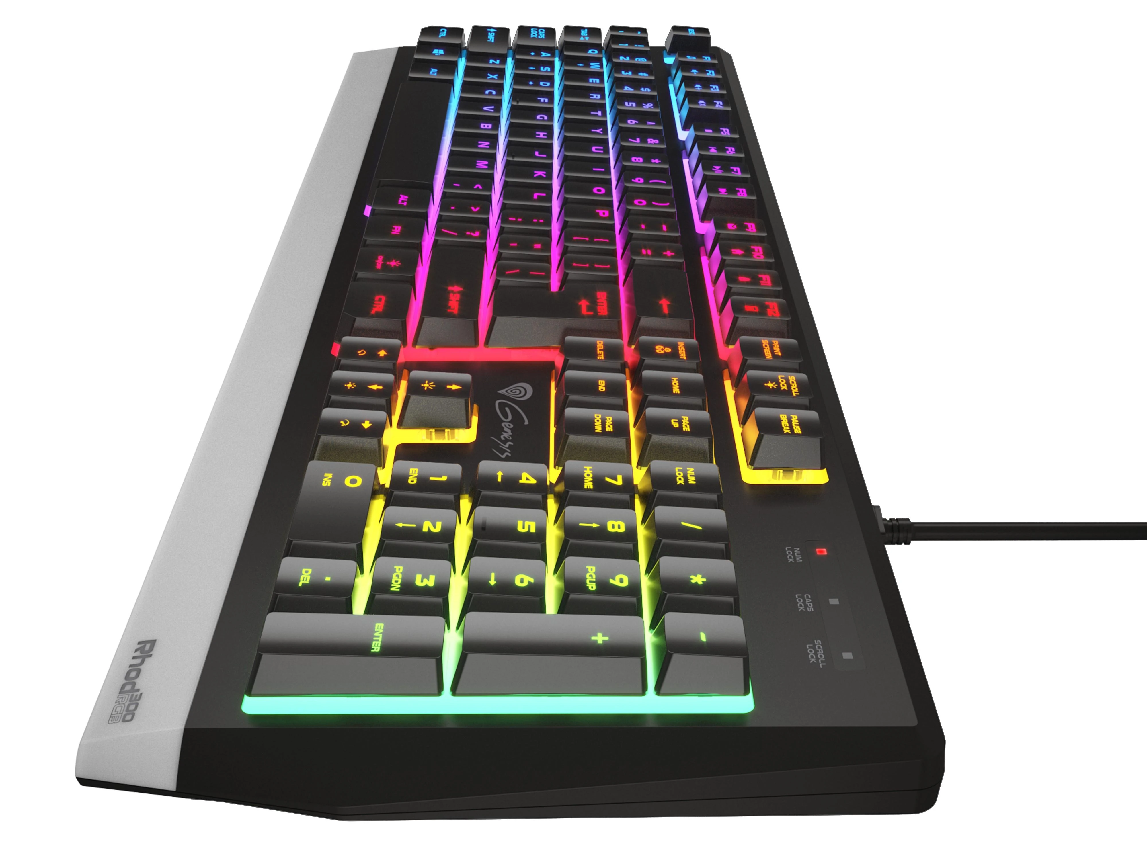 Genesis | Rhod 300 RGB | Klaviatūra žaidimams | su laidu | RGB LED pašvietimas | US