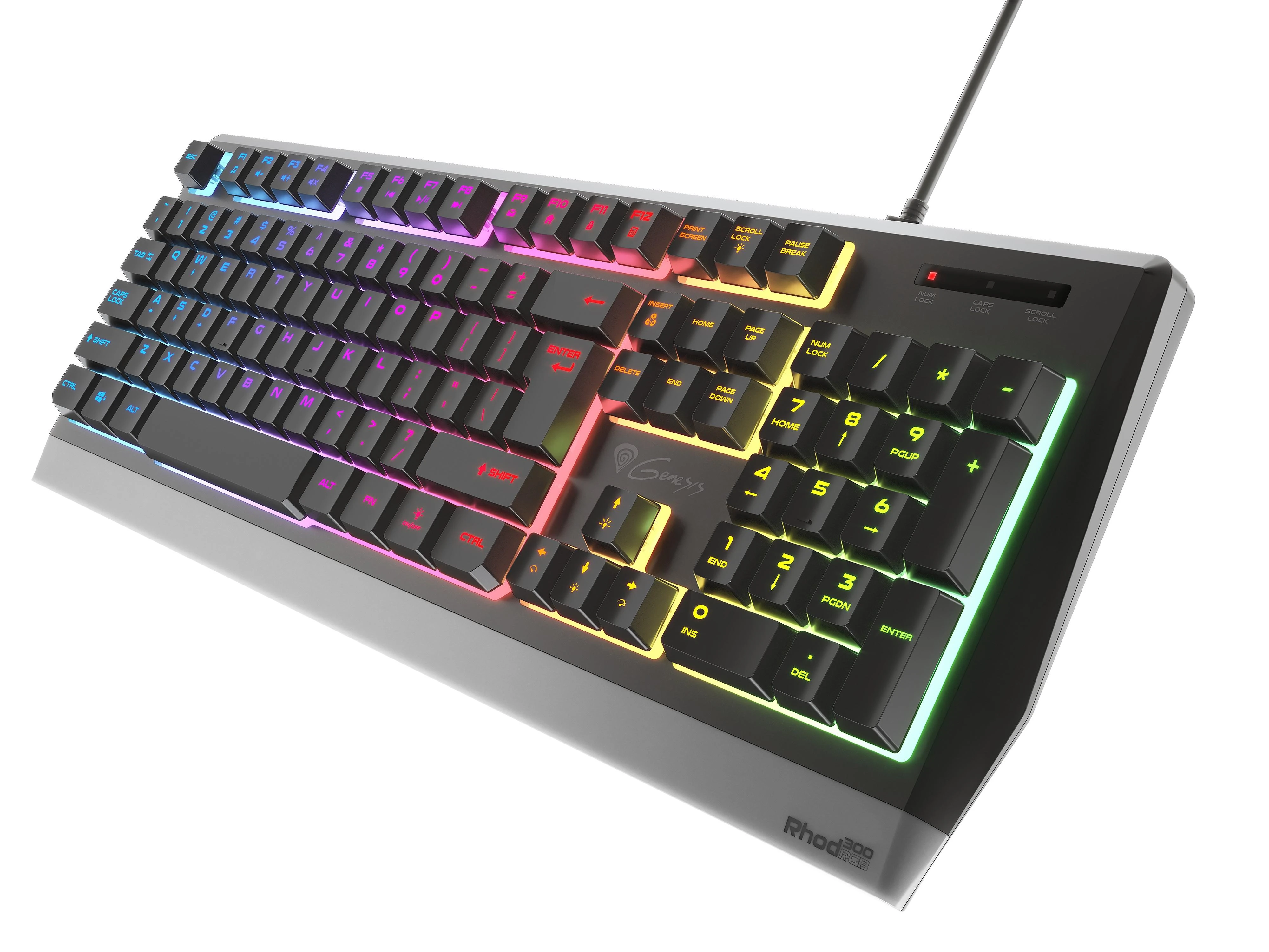 Genesis | Rhod 300 RGB | Klaviatūra žaidimams | su laidu | RGB LED pašvietimas | US