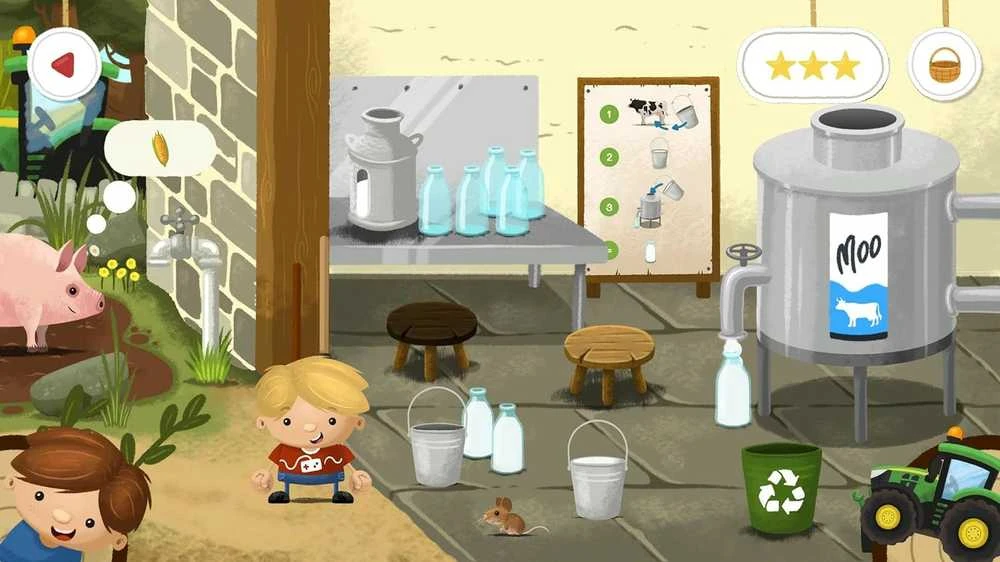 Farming Giants programinės įrangos ūkininkavimo simuliatorius vaikams