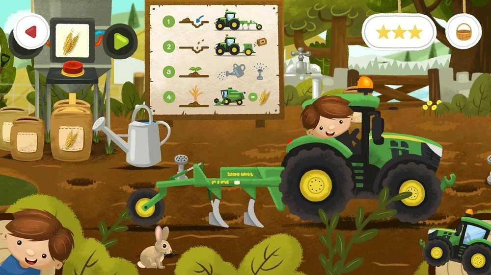 Farming Giants programinės įrangos ūkininkavimo simuliatorius vaikams
