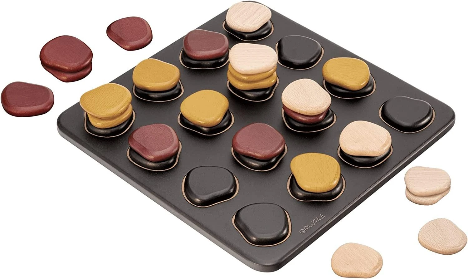 Gigamic Qawale Mini - Gioco Da Tavolo In Legno Per 2 Giocatori - Logica E Strategia - Da 8 Anni