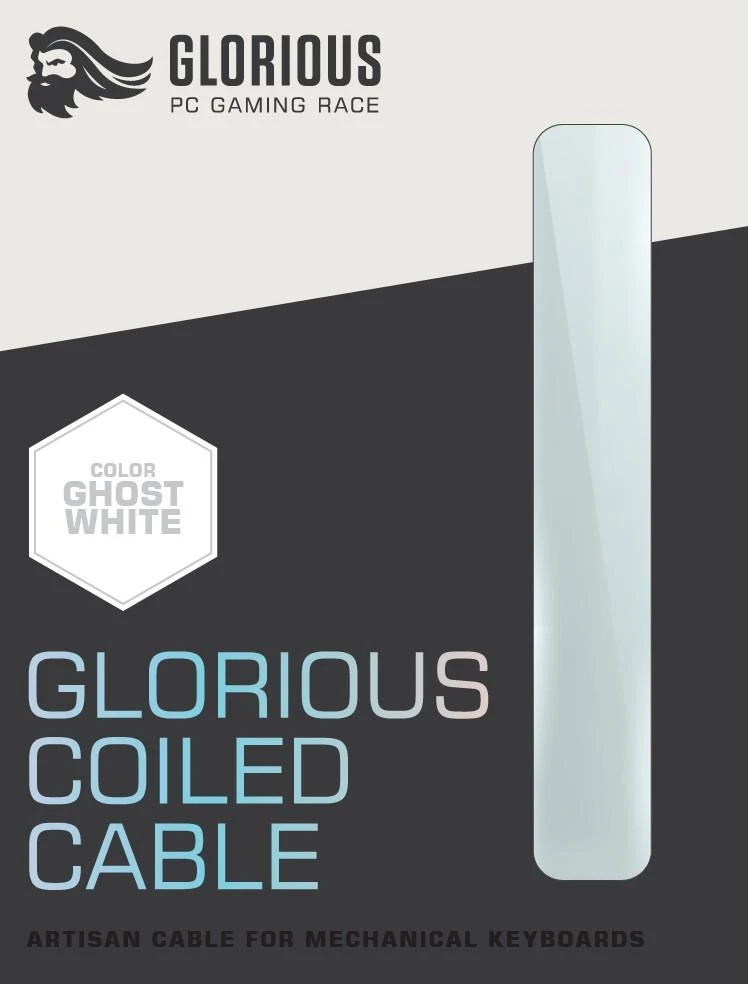 Glorious Coiled Cable, Klaviatūros kabelis, Ghost White