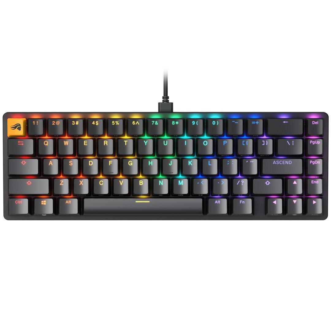 Glorious PC Gaming Race GMMK 2 TKL klaviatūra | 65%, Hot-swap, Fox Switches, US, juoda