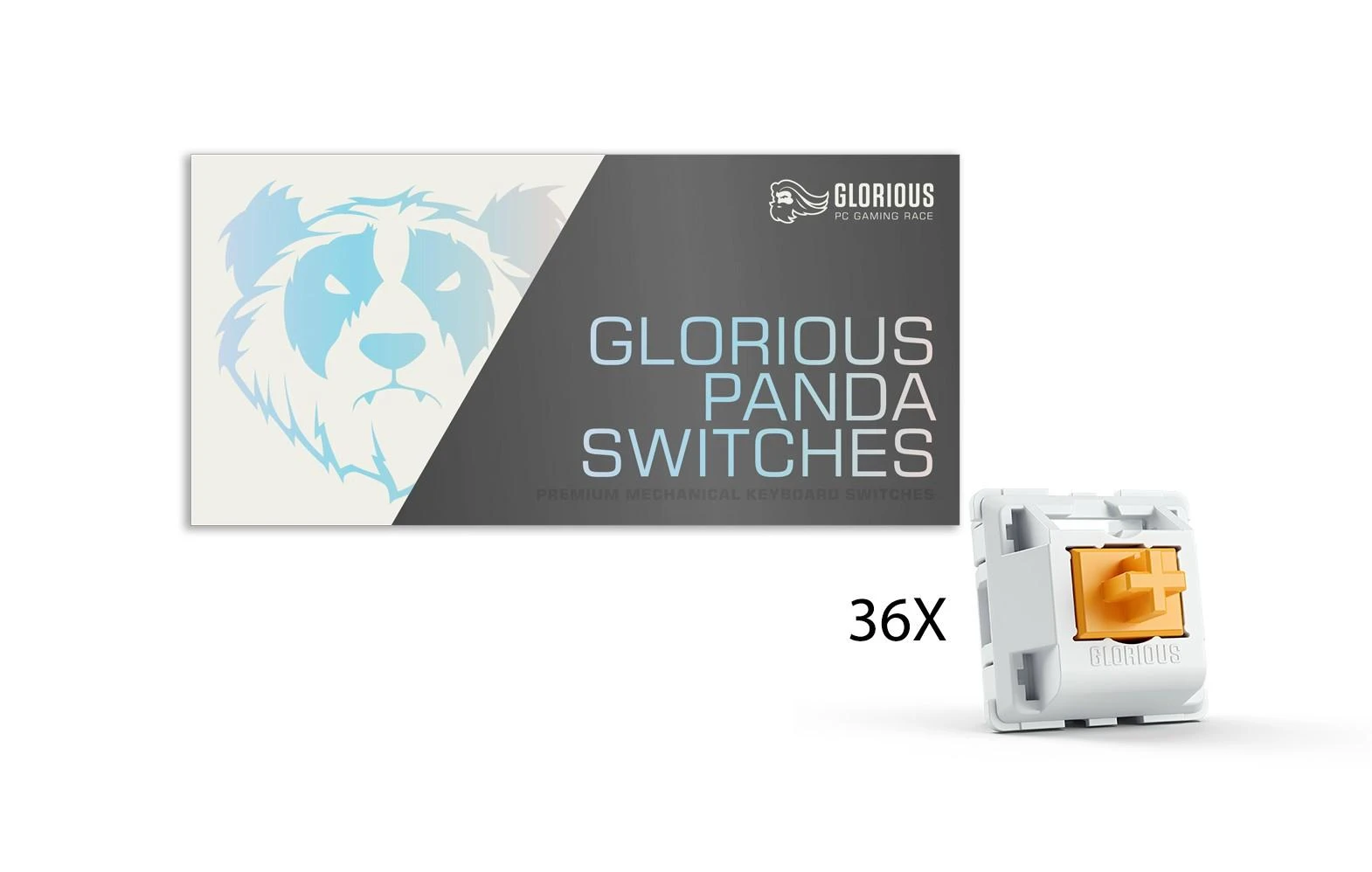 Glorious Panda Mechanical Switches, Unlubed, 36vnt