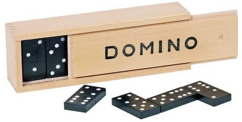 Goki Domino žaidimas medinėje dėžutėje (28 detalės)