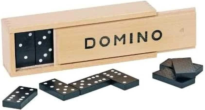 Goki Domino žaidimas medinėje dėžutėje (28 detalės)