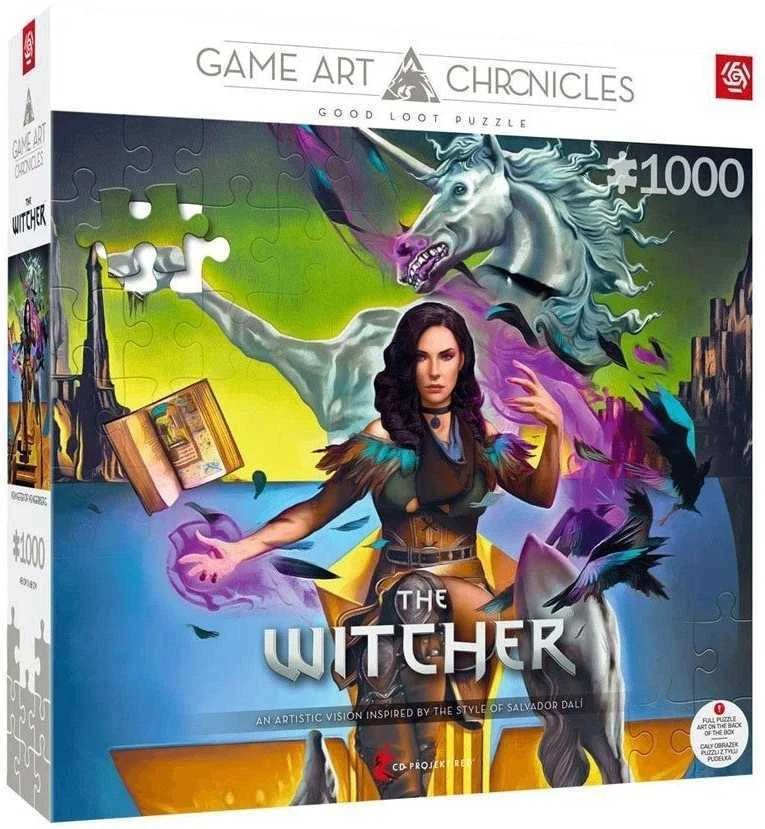 „Cenega Good Loot Game Art Chronicles“ dėlionė: Raganius Yennefer ir Salvadoras Dali (1000 elementų)