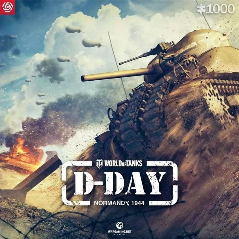 Dėlionė „Good Loot Gaming“ – „World of Tanks: D-Day“, 1000 vnt.
