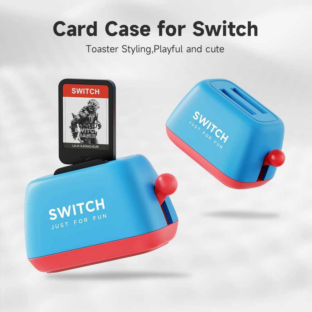 Hagibis Nintendo Switch žaidimų kortelių laikiklis "Toaster" (mėlynas)