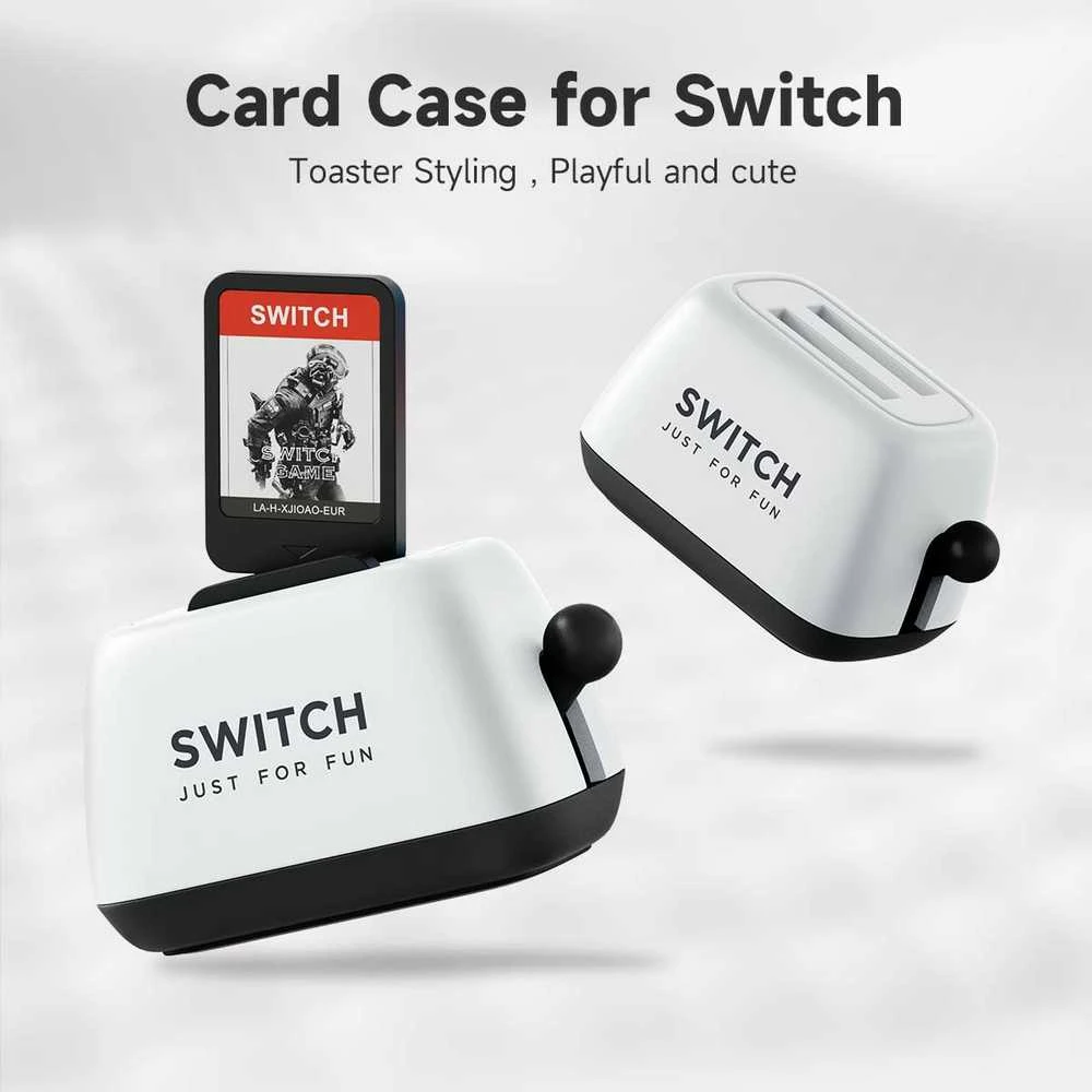 Hagibis Nintendo Switch žaidimų kortelių laikiklis "Toaster" (baltas)