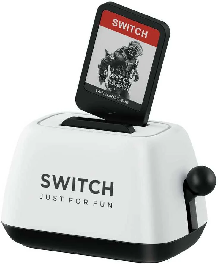 Hagibis Nintendo Switch žaidimų kortelių laikiklis "Toaster" (baltas)