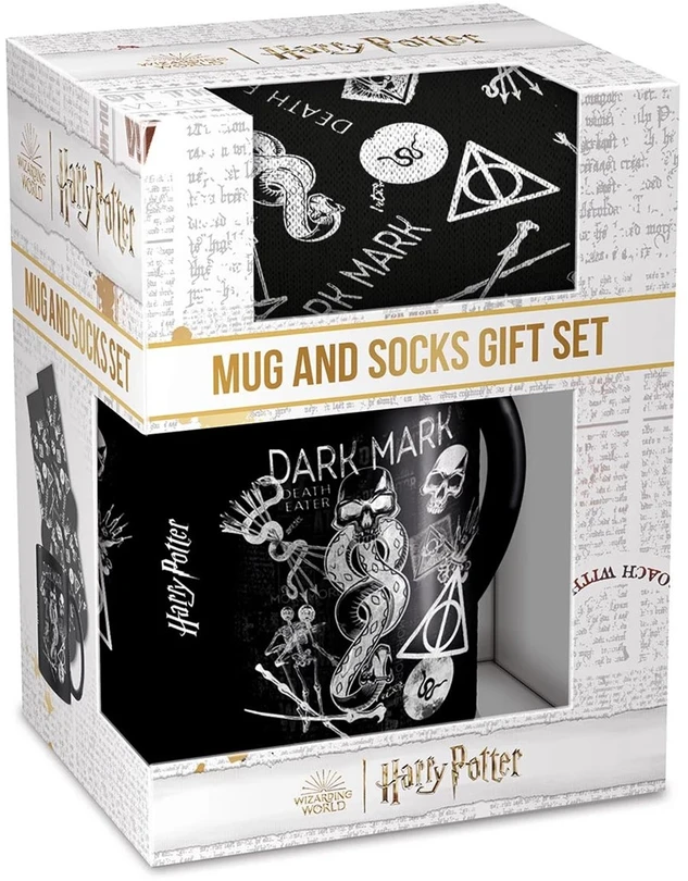 Pyramid HARRY POTTER - Dark Mark - puodelis 315ml ir kojnės 41-45