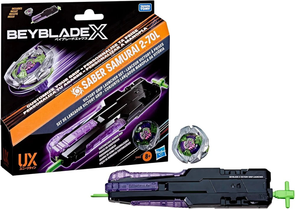 Hasbro Beyblade X | Victory Grip Launcher Set