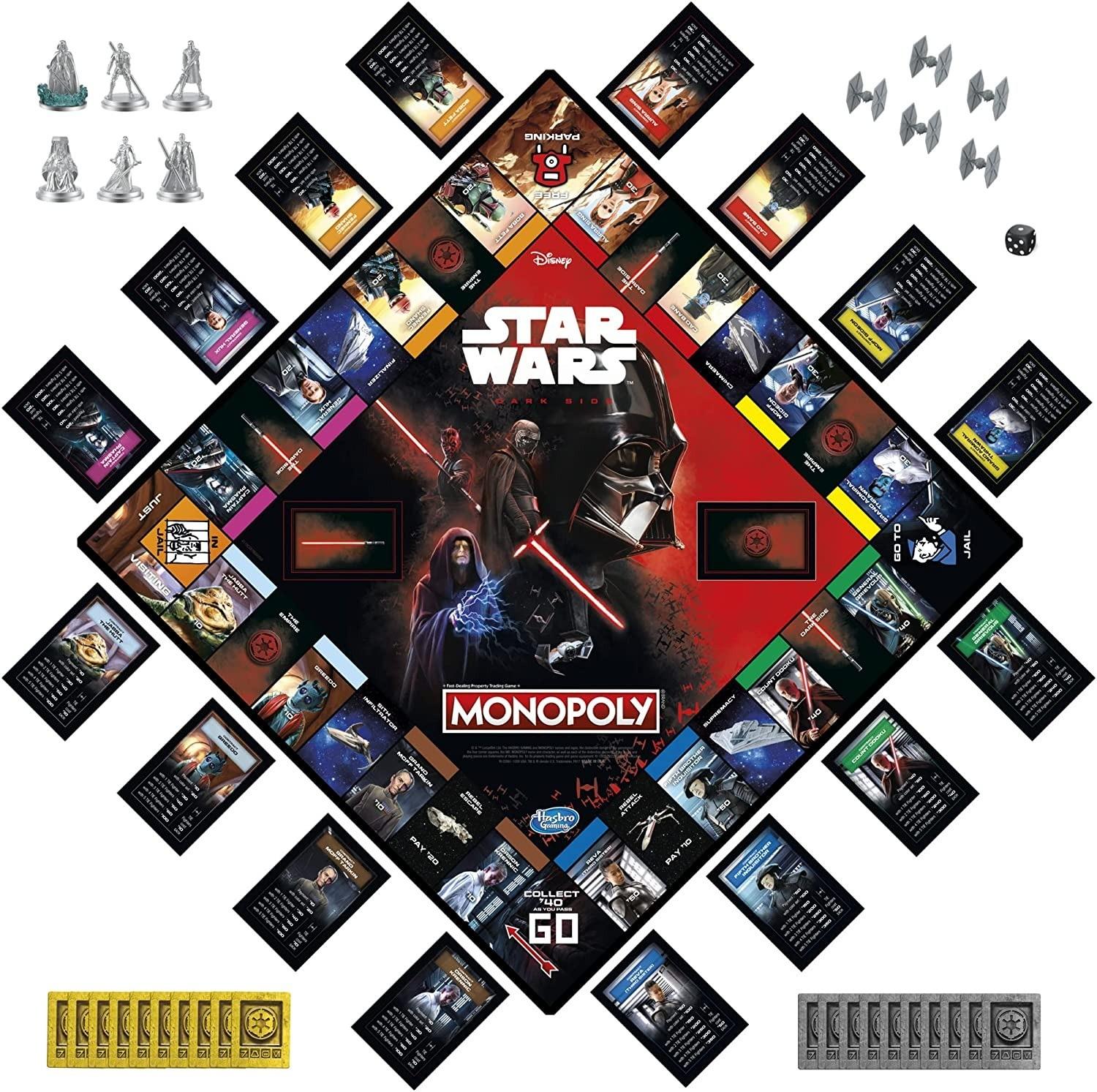 MONOPOLY Žaidimas „Monopolis: Žvaigždžių karai“ (Anglų kalba) aprašymas - Prekės nuotrauka