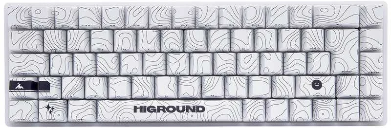 Higround SNOWSTONE Base 65 Hotswap mechaninė žaidimų klaviatūra - ISO UK [Baltas Flame]