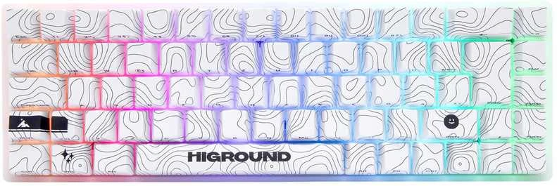 Higround SNOWSTONE Base 65 Hotswap mechaninė žaidimų klaviatūra - ISO UK [Baltas Flame]