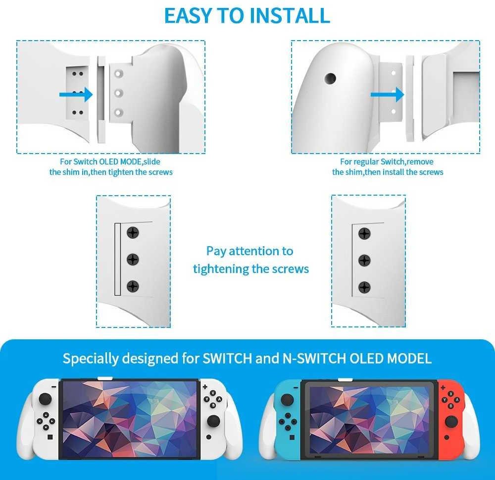 HONSON Handheld Grip For Nintendo Switch and Switch OLED