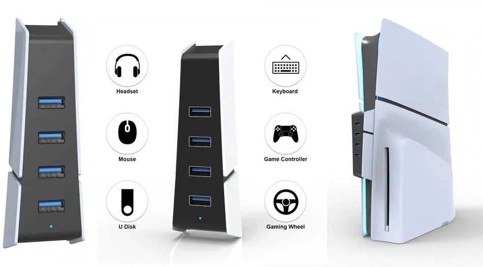 Honson USB2.0 HUB FOR PS5 Slim