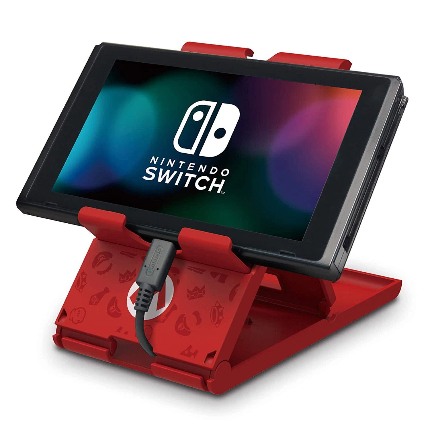 Kompaktiškas HORI stovas – Mario Edition, skirtas Nintendo Switch