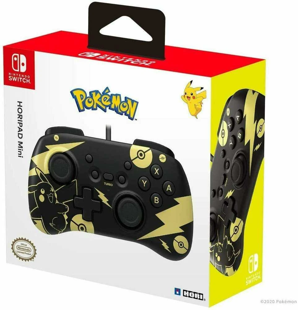 HORI Nintendo Switch Mini Valdiklis (Pickachu Juodas and Gold)