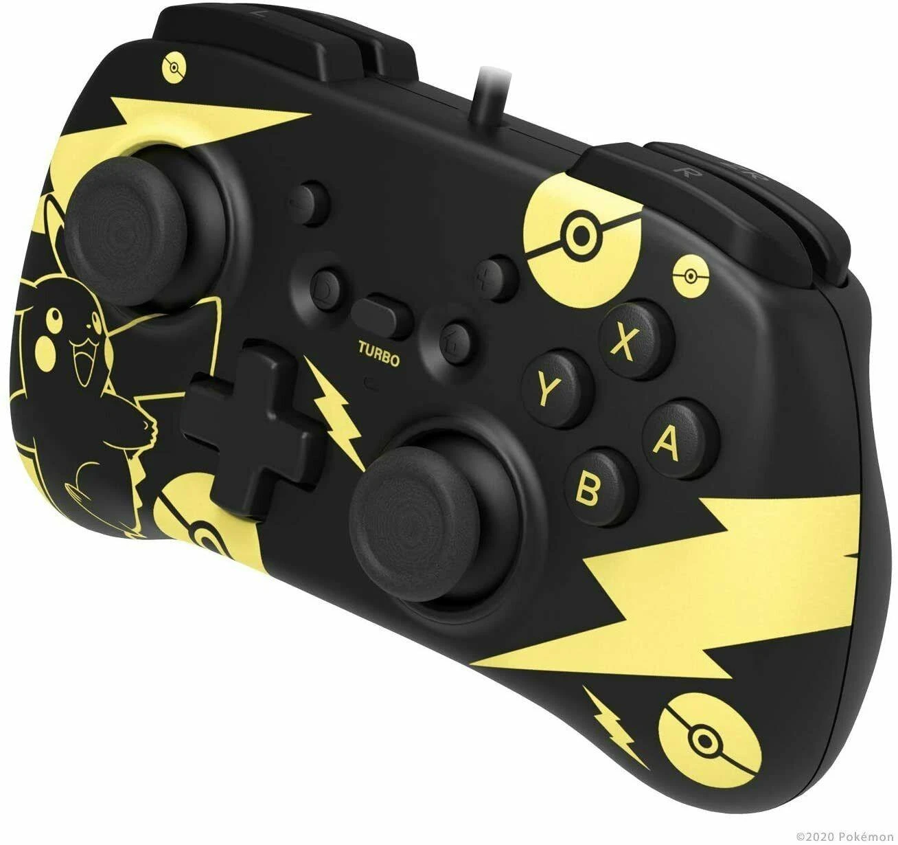 HORI Nintendo Switch Mini Valdiklis (Pickachu Juodas and Gold)