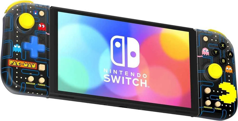Kompaktiškas „HORI Nintendo Switch Split Pad“ (PAC-MAN)