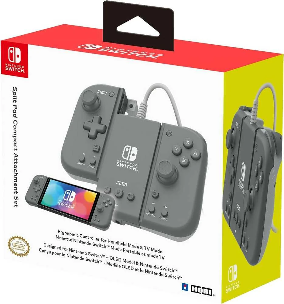 HORI Nintendo Switch Split Pad Compact priedų komplektas (Slate Pilkas)
