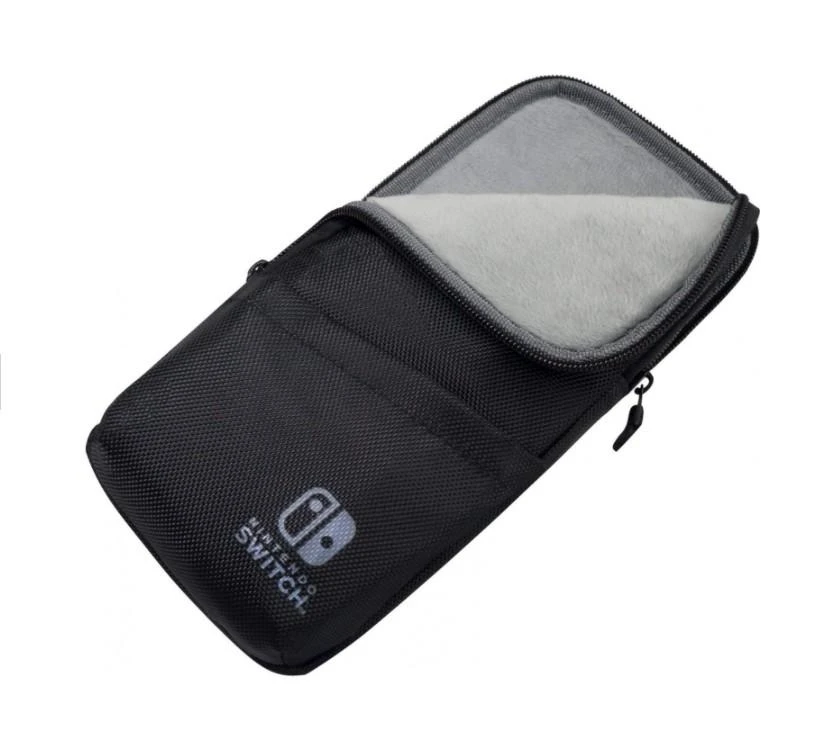 HORI Slim Pouch dėklas skirtas Nintendo Switch (juodas)