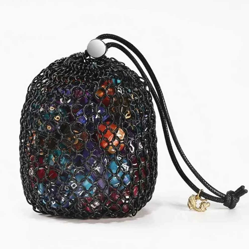 Hymgho Chainmail Dice Bag - Juodas