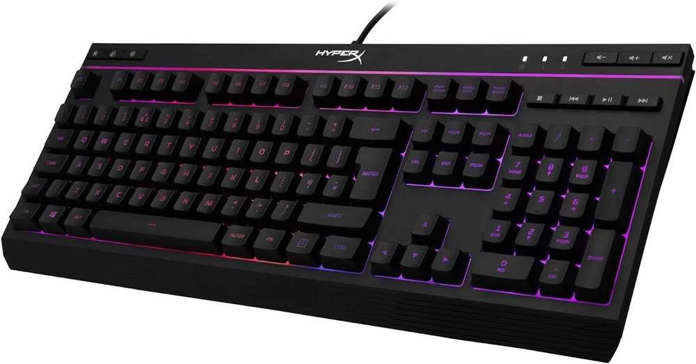 HyperX Alloy Core RGB Membraninė žaidimų klaviatūra, US išdėstymas, su pašvietimu