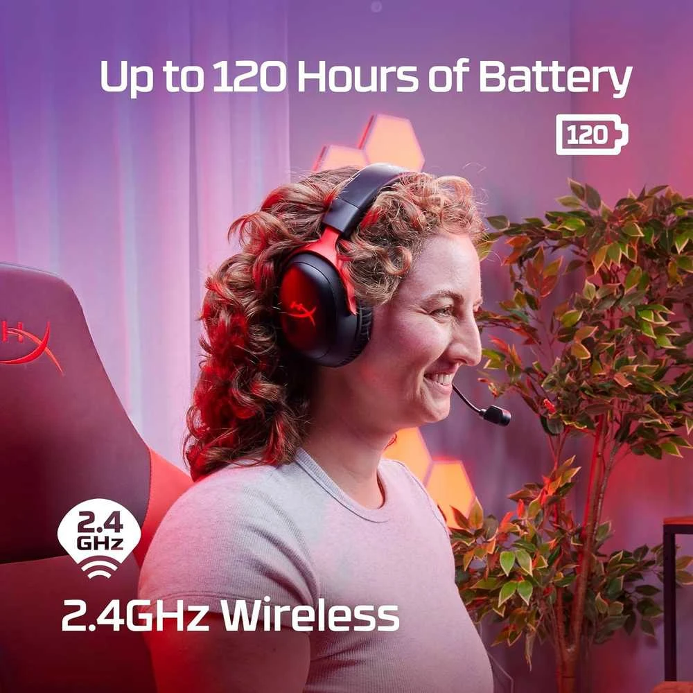 HP HyperX Cloud III belaidės žaidimų ausinės su mikrofonu