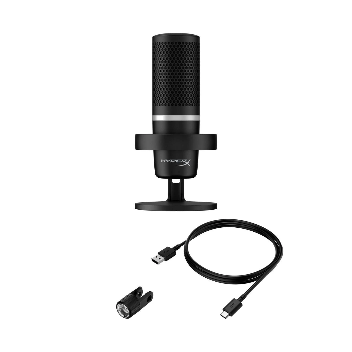 HyperX DuoCast USB mikrofonas, juodas