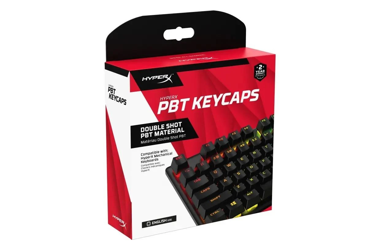 Pakaitiniai klavišai HyperX Full key Set Keycaps, juodos spalvos