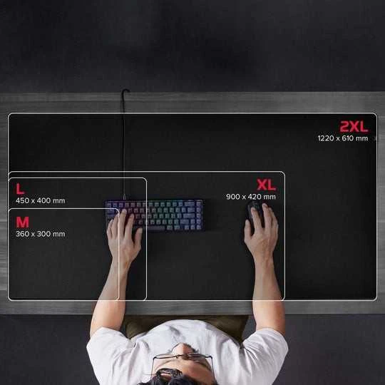 HyperX Pulsefire Mat - Žaidimų pelės kilimėlis, L dydžio, 450mm x 400mm
