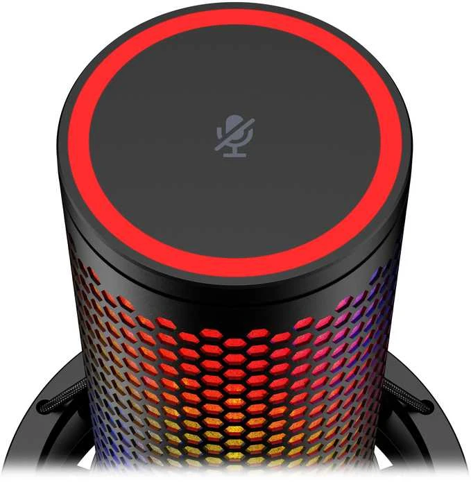 HyperX QuadCast 2 S kondensatorinis žaidimų mikrofonas | Juodas