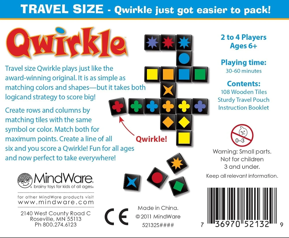 Iello Qwirkle Travel Size