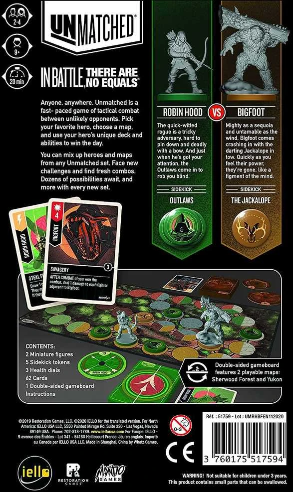 Iello Unmatched: Robin Hood vs. Bigfoot