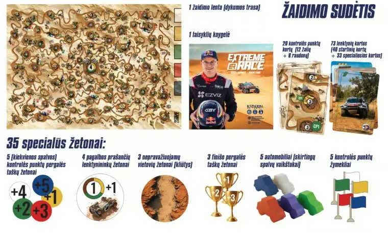 Kadabra Extreme Race stalo žaidimas