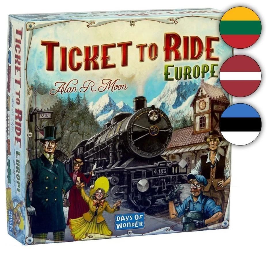 Kadabra Žaidimas ,,Ticket to Ride Europe''
