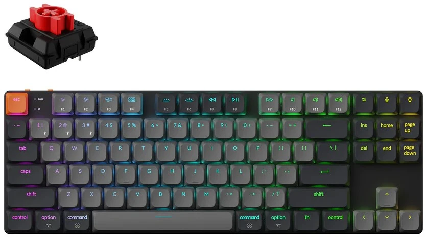 Keychron K1 QMK 80% belaidė mechaninė klaviatūra (K1X-B1)
