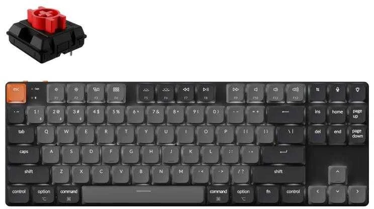 Keychron K1 QMK 80% belaidė mechaninė klaviatūra (K1X-A1)
