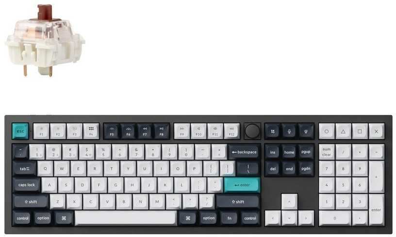 Keychron Q6 Max 100% belaidė mechaninė klaviatūra (Q6M-M3)