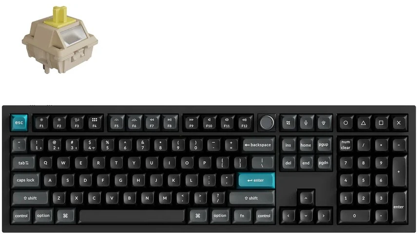 Keychron Belaidė klaviatūra Q6 Ultra 8K, juoda (Q6U-M4)
