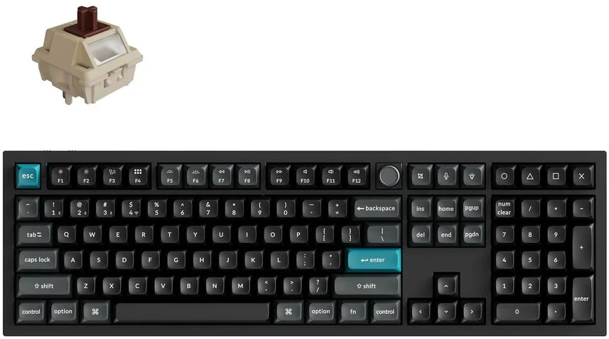 Keychron Belaidė klaviatūra Q6 Ultra 8K, juoda (Q6U-M3)
