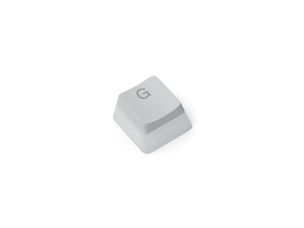 Pakaitiniai klaviatūros klavišai Glorious Aura Keycaps - 105vnt, ANSI, US išdėstymas, Balti