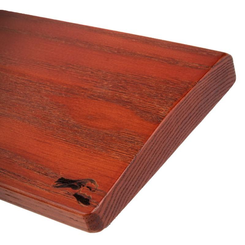 Glorious Wooden Golden Oak klaviatūros riešų atrama 19mm - Full size 43x10cm